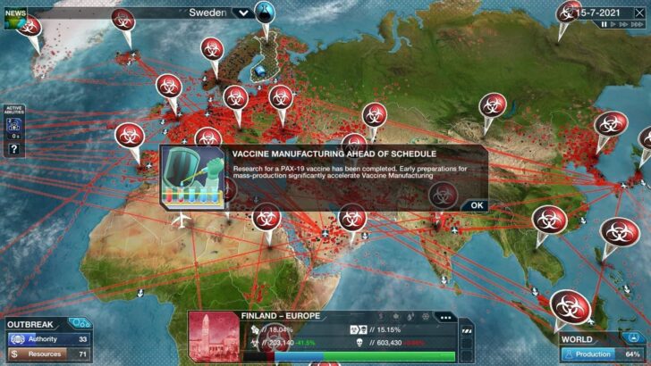 Plague Inc.: jogo de simulação de estratégia em que os jogadores assumem o papel de uma doença mortal que se espalha pelo mundo