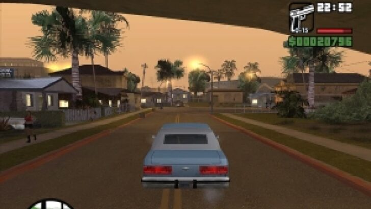 Tela de jogo do GTA San Andreas